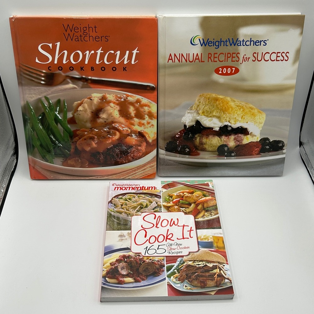 Weight Watchers Cookbook Lot of 3 Shortcut Annual Recipes 2007 Slow‎ Cook It